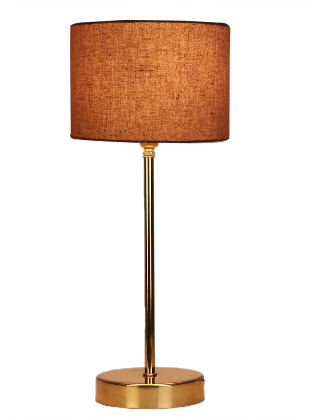 Grey Cotton with Metal Gold Table Lamp(H)