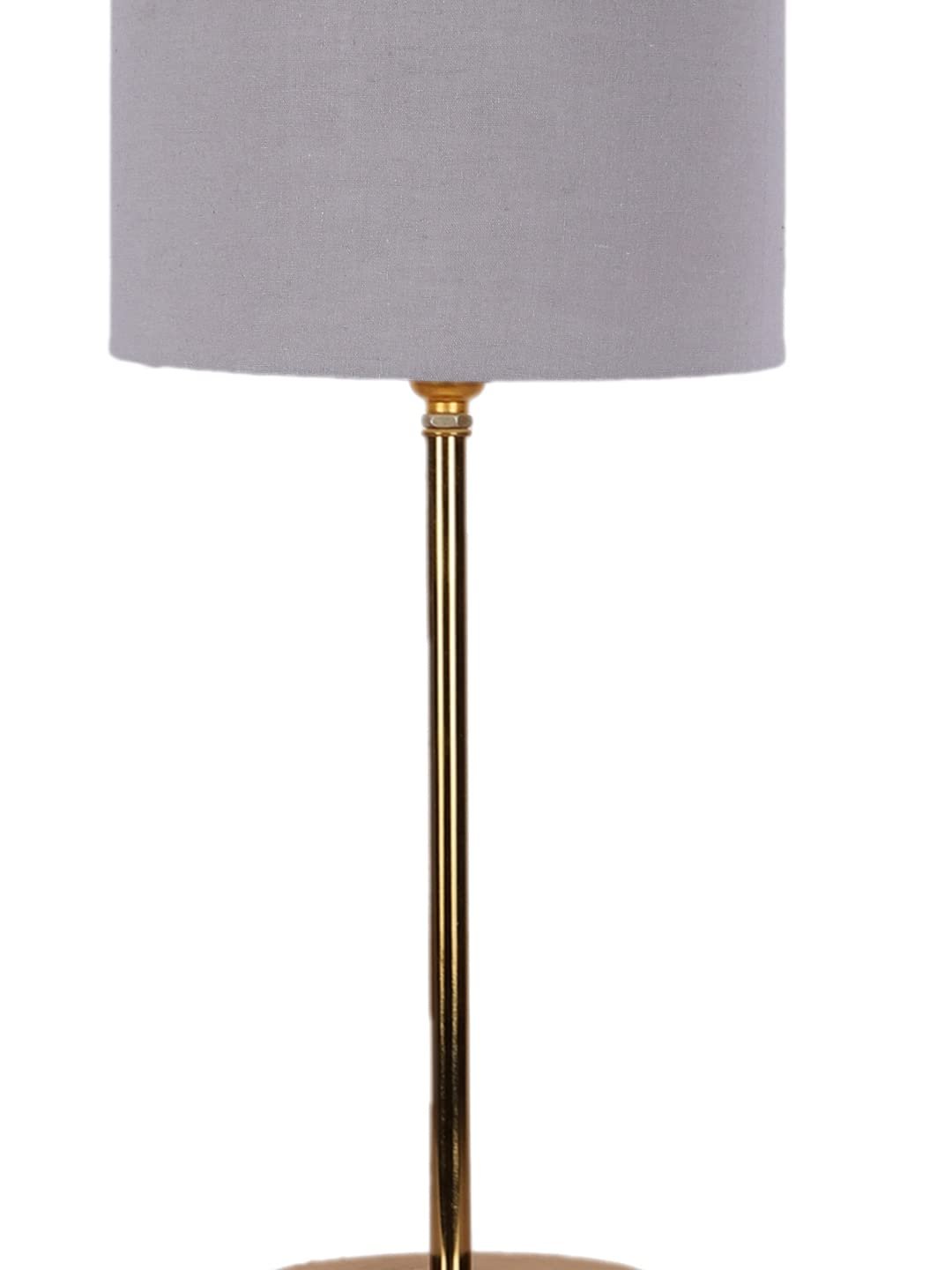 Grey Cotton with Metal Gold Table Lamp(H)