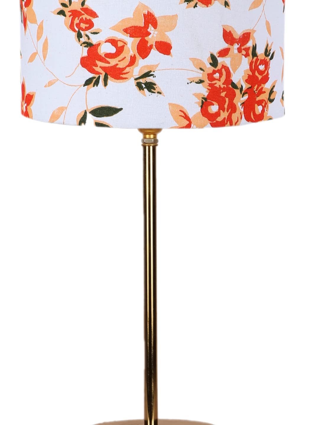 Multicolor Cotton with Metal Gold Table Lamp(N)