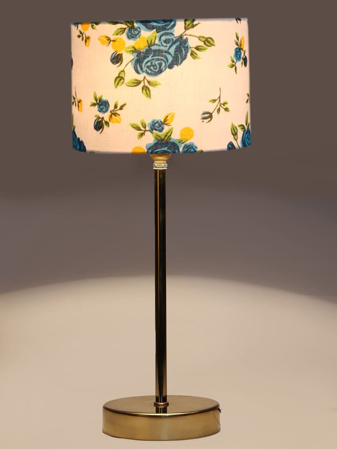 Multicolor Cotton with Metal Gold Table Lamp(0)