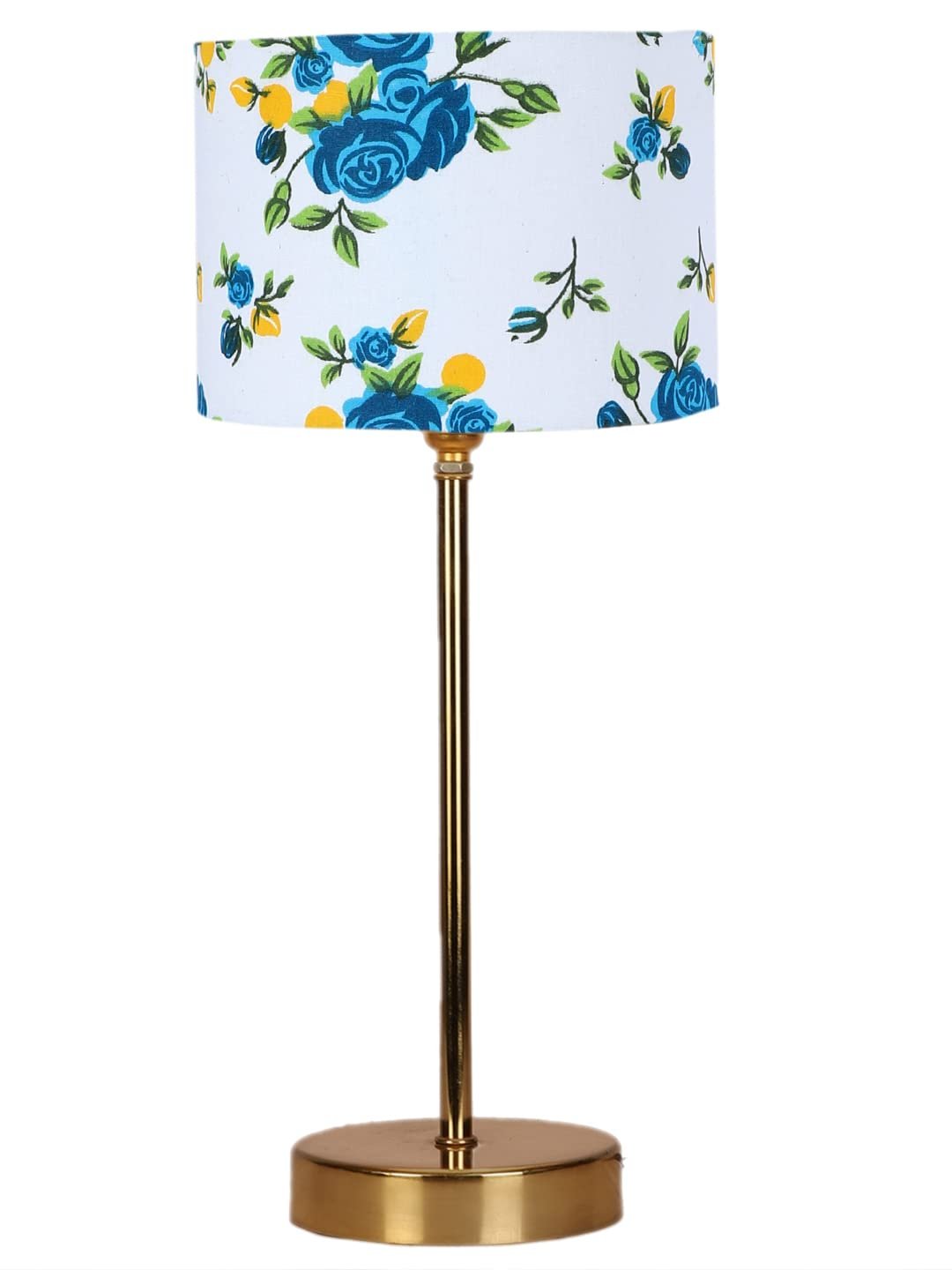 Multicolor Cotton with Metal Gold Table Lamp(0)