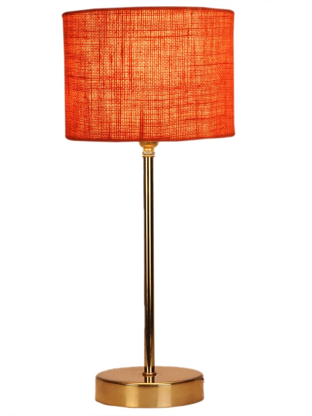 Orange Jute with Metal Gold Table Lamp(y)