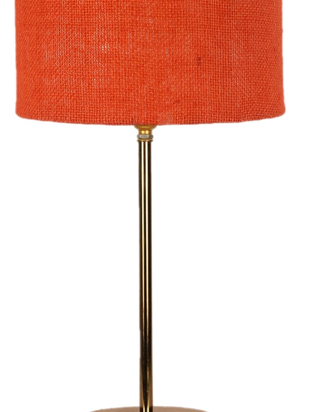 Orange Jute with Metal Gold Table Lamp(y)