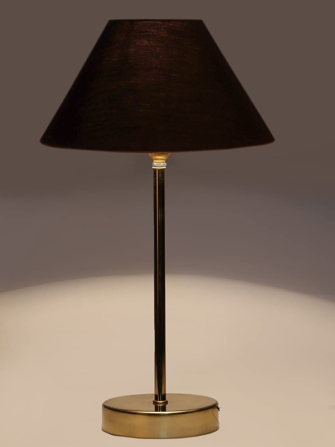 Black Cotton with Metal Gold Table Lamp(AE)