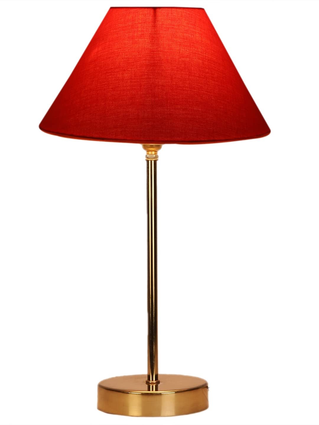 Orange Cotton with Metal Gold Table Lamp(AG