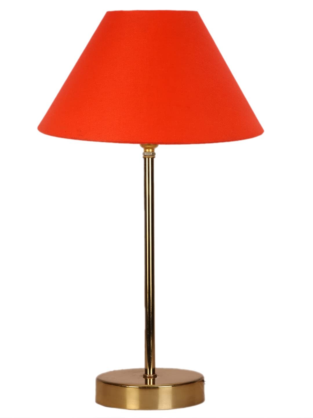 Orange Cotton with Metal Gold Table Lamp(AG