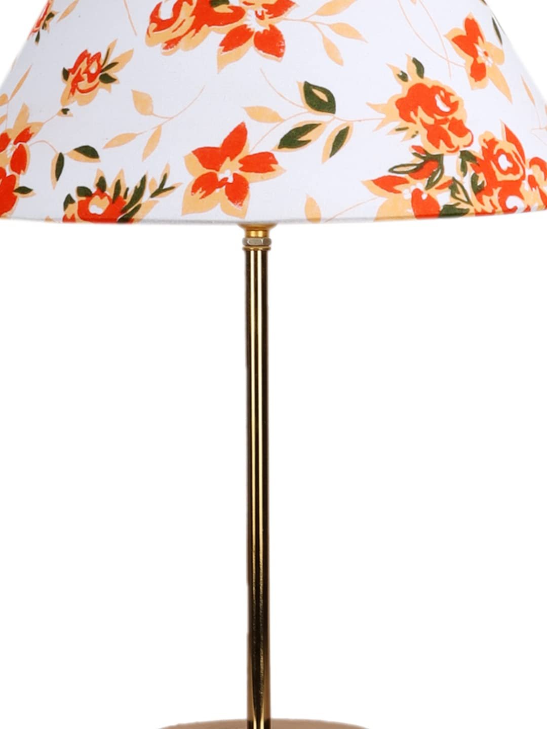 Multicolor Cotton with Metal Gold Table Lamp-BD