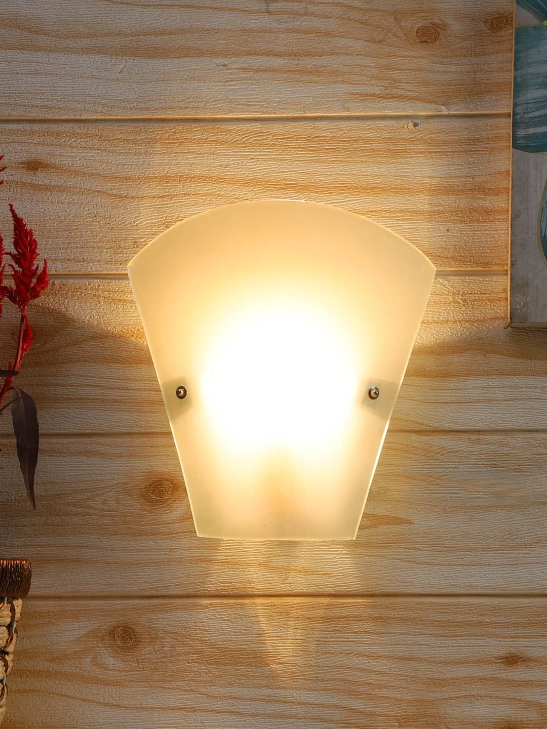 V Shape Milky Glass Wall Mounted lamp (T03)