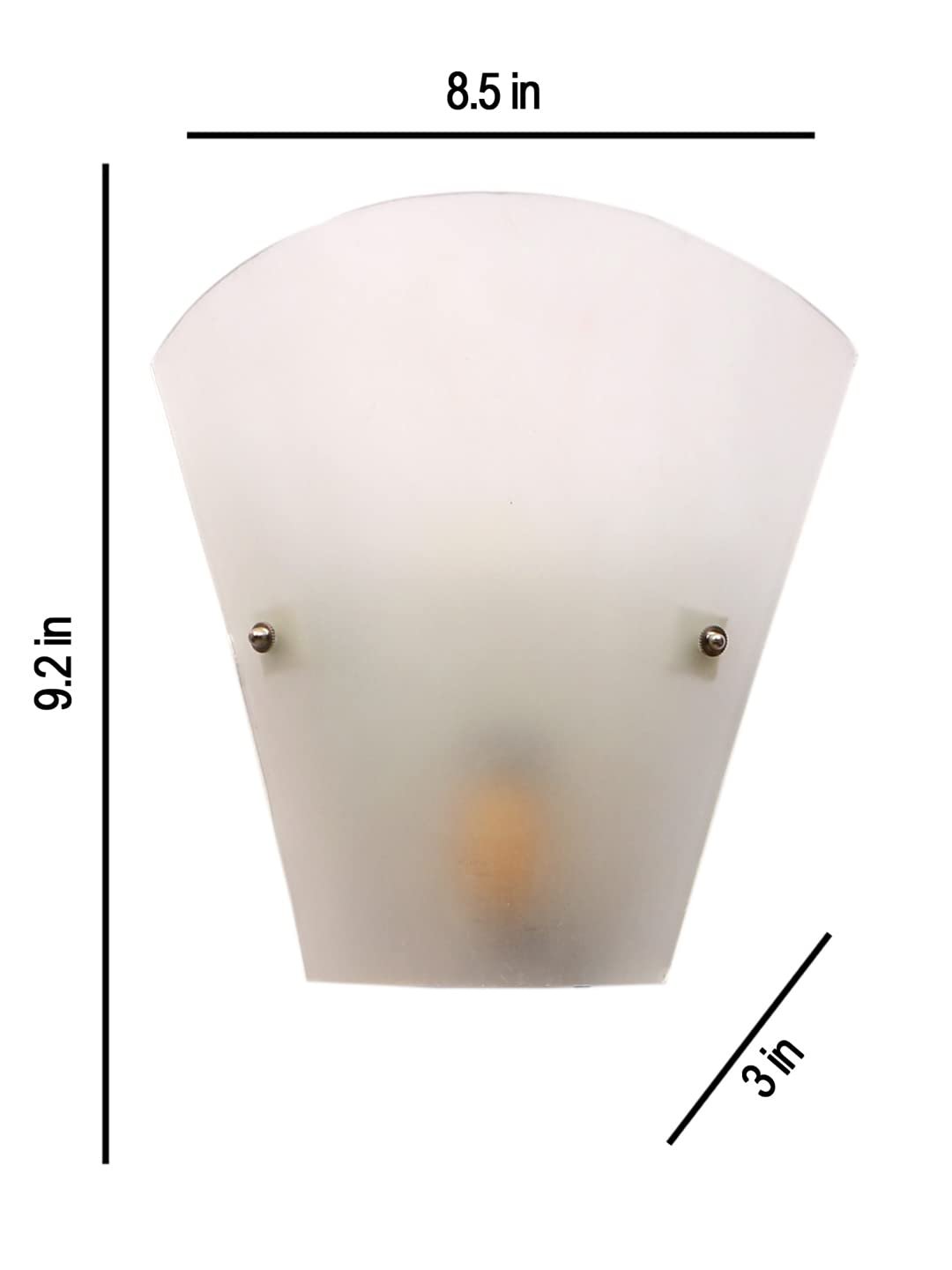 V Shape Milky Glass Wall Mounted lamp (T03)
