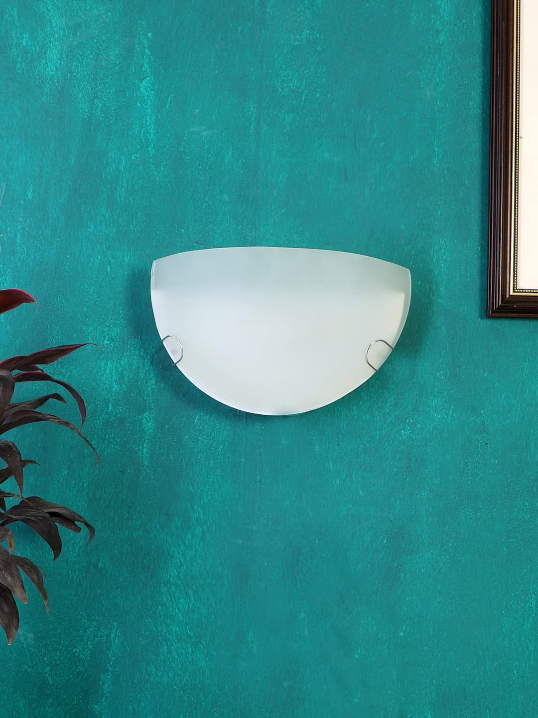 Milky Half Glass Uplighther Wallmounted Lamp (T11)