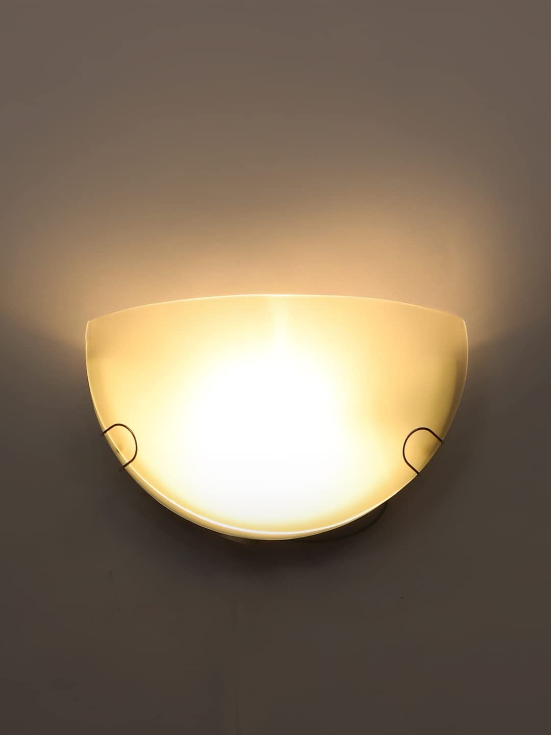 Milky Half Glass Uplighther Wallmounted Lamp (T11)