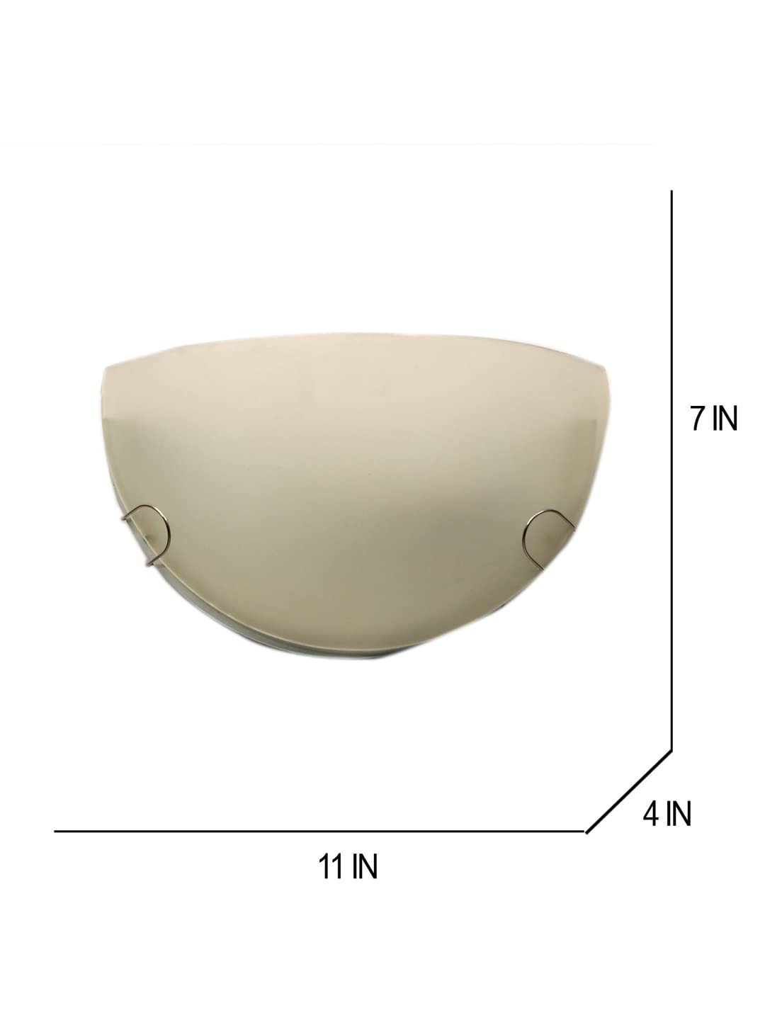 Milky Half Glass Uplighther Wallmounted Lamp (T11)