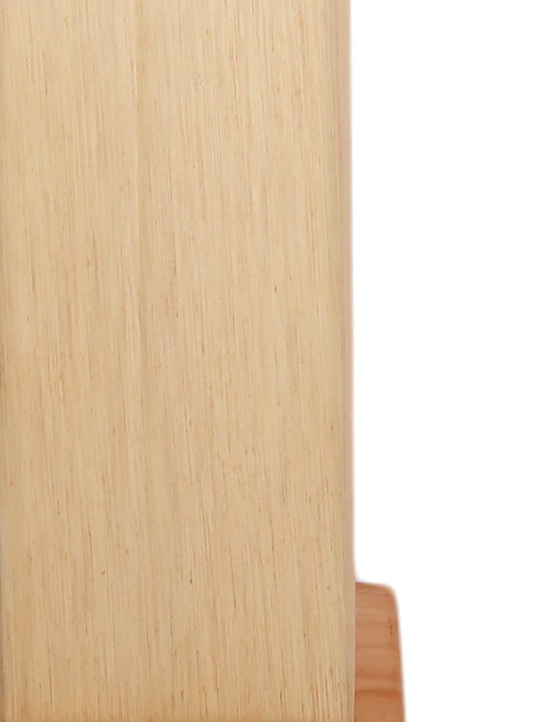 Off-White Square Cotton Shade Floor lamp with Wood Base .(Off-White,Cotton)