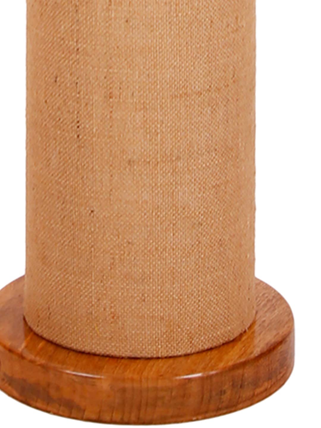 Beige Jute Round Shade Floor lamp with Wood Base .(Beige,Jute)