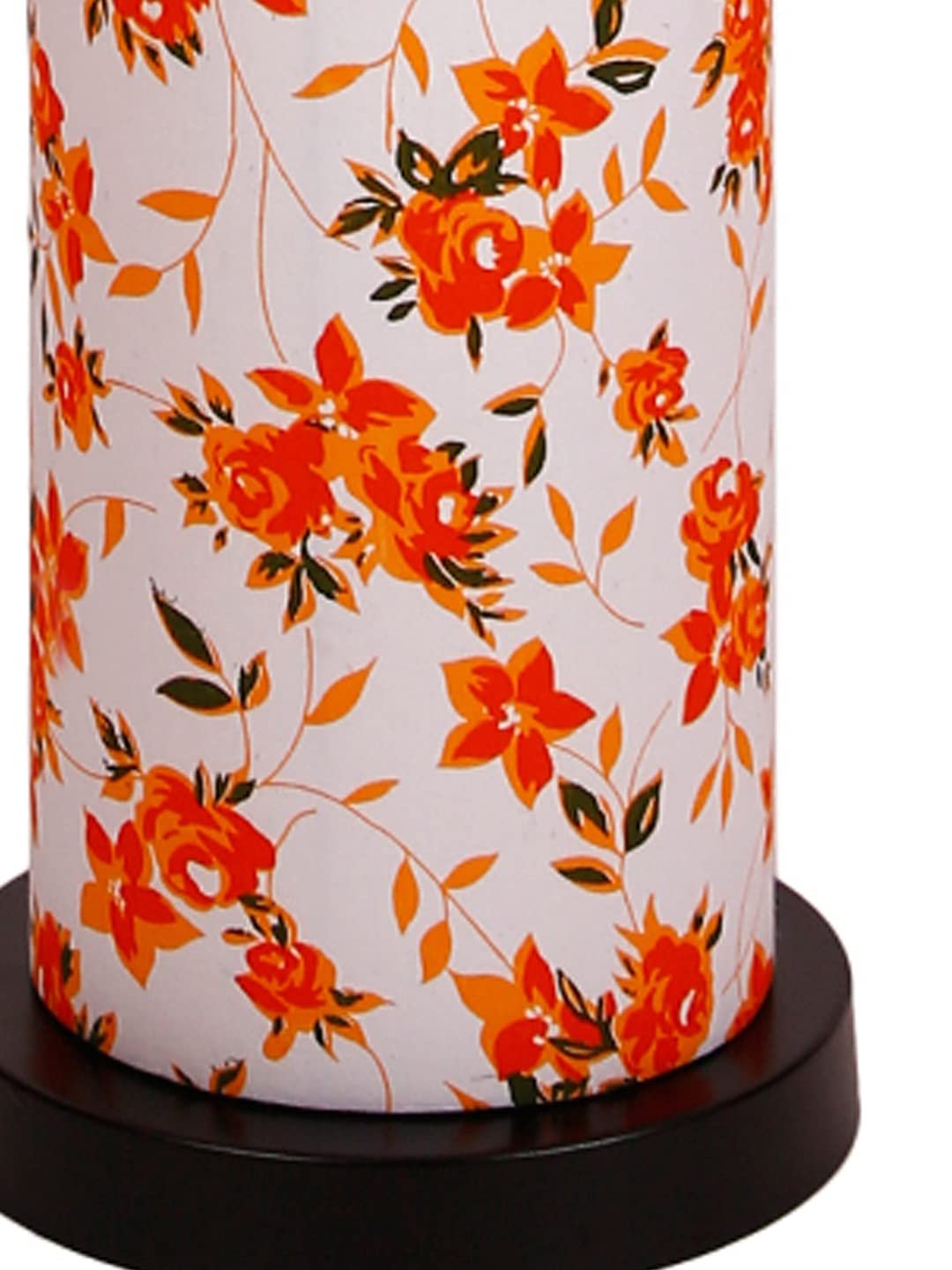 Multicolor Round Cotton Shade Floor lamp with Black Iron Base D677