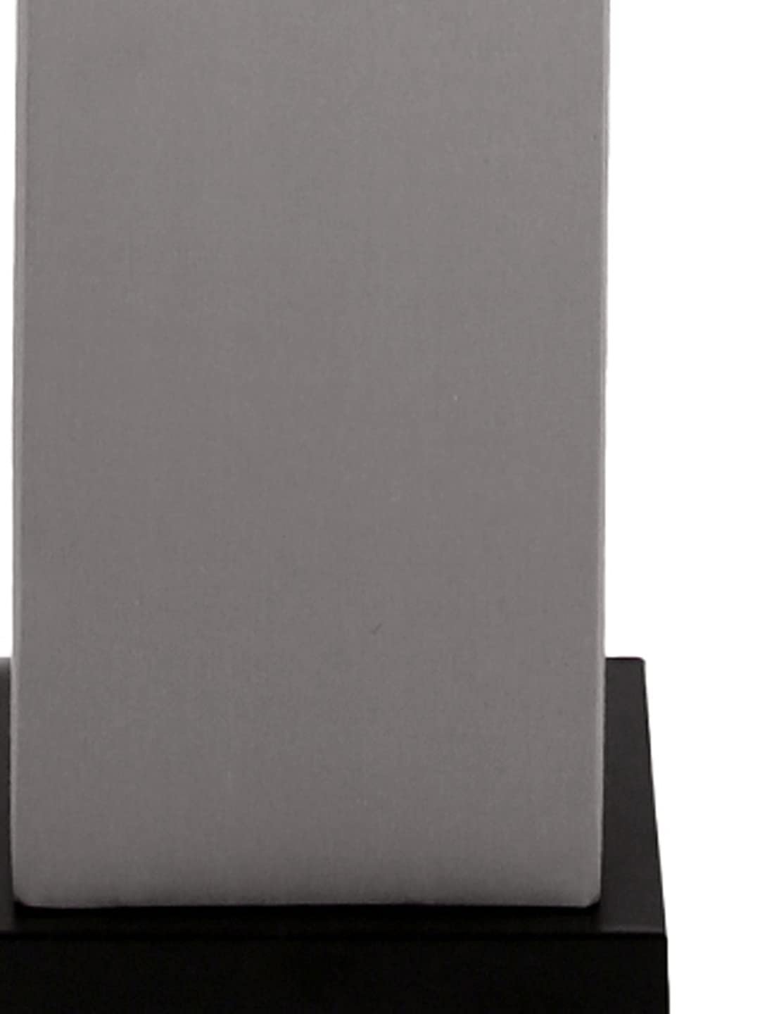 Grey Square Cotton Shade Floor lamp with Black Iron Base D,679