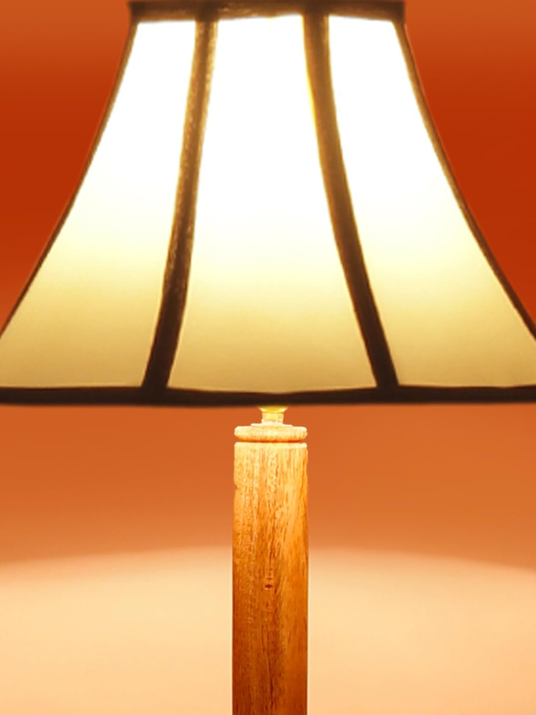 Multiclored Cotton Wooden Floor Shelf Lamp -39-(12x54.8inches) -