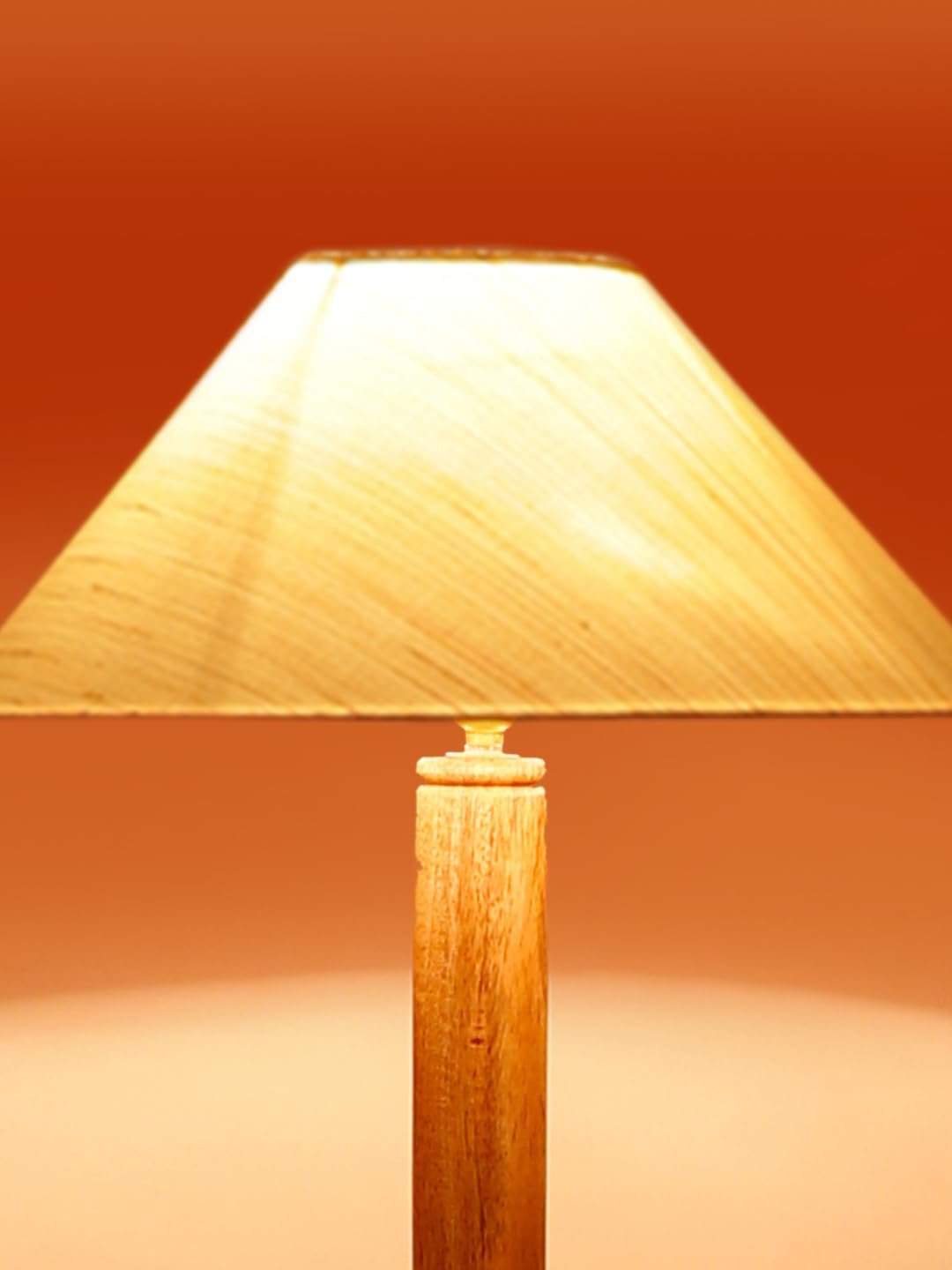 Off-White Cotton Coolie Floor Shelf Lamp -46(13x53.75inches)-