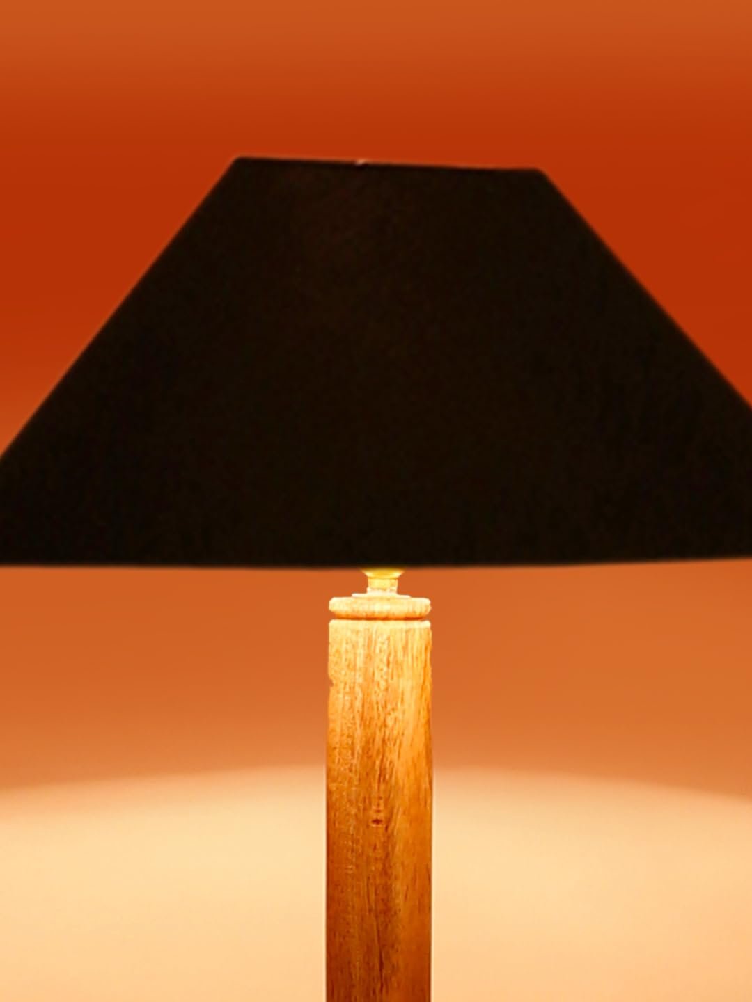 Black Cotton Coolie Floor Shelf Lamp -48(13x53.75 inches)-