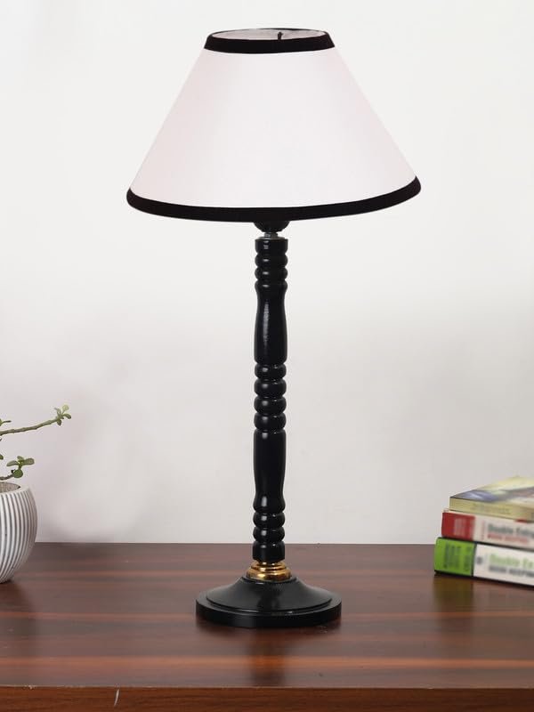 Multicolor Table Lamp | Artistic Mosaic Glass with Sturdy Wood Base | Decorative Ambient Light for Home D�cor | Perfect Blend of Modern & Traditional Style - Model DBH07