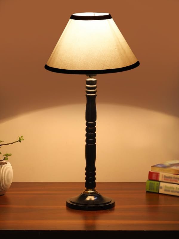 Multicolor Table Lamp | Artistic Mosaic Glass with Sturdy Wood Base | Decorative Ambient Light for Home D�cor | Perfect Blend of Modern & Traditional Style - Model DBH07