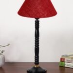 Multicolor Table Lamp | Artistic Mosaic Glass with Sturdy Wood Base | Decorative Ambient Light for Home D�cor | Perfect Blend of Modern & Traditional Style – Model DBH10