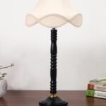 Multicolor Table Lamp | Artistic Mosaic Glass with Sturdy Wood Base | Decorative Ambient Light for Home D�cor | Perfect Blend of Modern & Traditional Style – Model DBH15