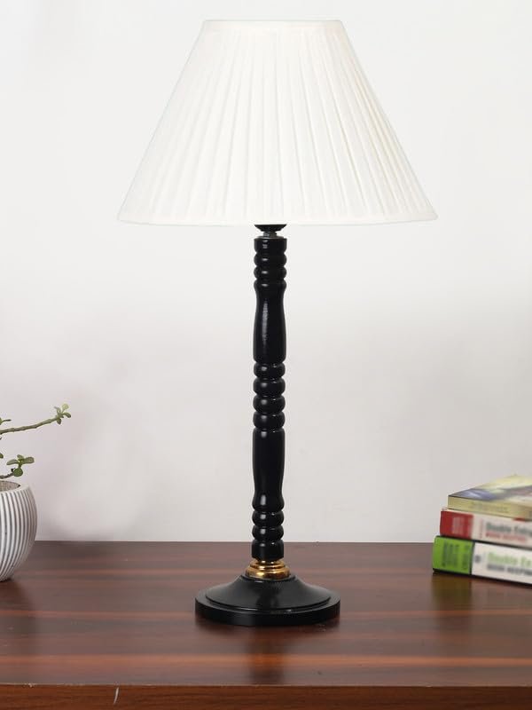 Multicolor Table Lamp | Artistic Mosaic Glass with Sturdy Wood Base | Decorative Ambient Light for Home D�cor | Perfect Blend of Modern & Traditional Style - Model DBH21