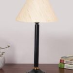 Multicolor Table Lamp | Artistic Mosaic Glass with Sturdy Wood Base | Decorative Ambient Light for Home D�cor | Perfect Blend of Modern & Traditional Style – Model DBH25