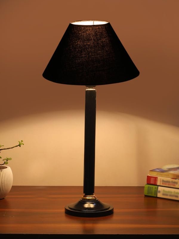 Multicolor Table Lamp | Artistic Mosaic Glass with Sturdy Wood Base | Decorative Ambient Light for Home D�cor | Perfect Blend of Modern & Traditional Style - Model DBH26