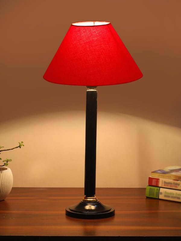 Multicolor Table Lamp | Artistic Mosaic Glass with Sturdy Wood Base | Decorative Ambient Light for Home D�cor | Perfect Blend of Modern & Traditional Style - Model DBH27
