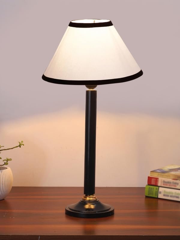 Multicolor Table Lamp | Artistic Mosaic Glass with Sturdy Wood Base | Decorative Ambient Light for Home D�cor | Perfect Blend of Modern & Traditional Style - Model DBH31