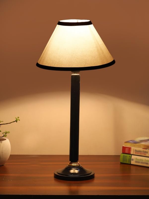 Multicolor Table Lamp | Artistic Mosaic Glass with Sturdy Wood Base | Decorative Ambient Light for Home D�cor | Perfect Blend of Modern & Traditional Style - Model DBH31