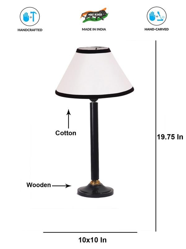 Multicolor Table Lamp | Artistic Mosaic Glass with Sturdy Wood Base | Decorative Ambient Light for Home D�cor | Perfect Blend of Modern & Traditional Style - Model DBH31