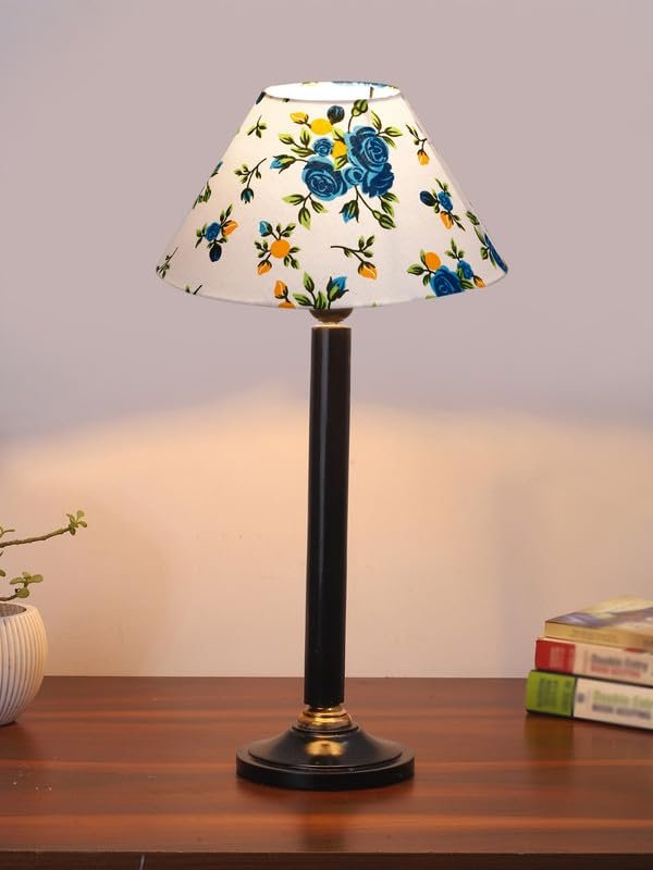 Multicolor Table Lamp | Artistic Mosaic Glass with Sturdy Wood Base | Decorative Ambient Light for Home D�cor | Perfect Blend of Modern & Traditional Style - Model DBH36