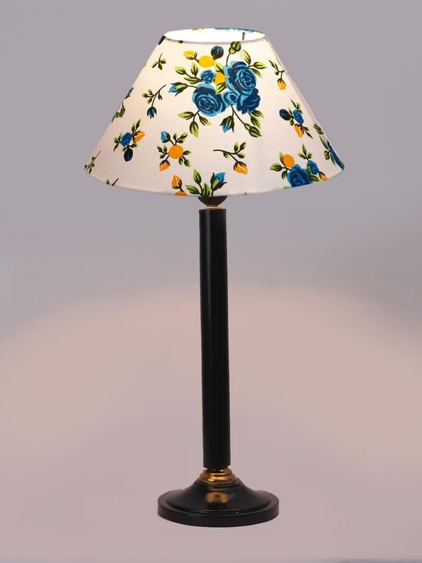 Multicolor Table Lamp | Artistic Mosaic Glass with Sturdy Wood Base | Decorative Ambient Light for Home D�cor | Perfect Blend of Modern & Traditional Style - Model DBH36