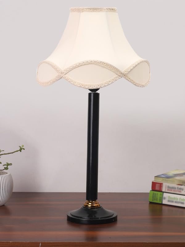 Multicolor Table Lamp | Artistic Mosaic Glass with Sturdy Wood Base | Decorative Ambient Light for Home D�cor | Perfect Blend of Modern & Traditional Style - Model DBH39
