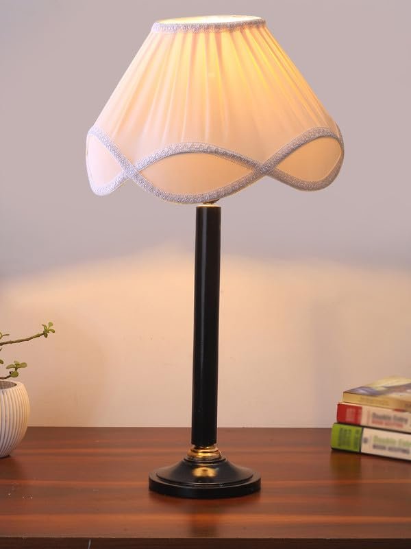 Multicolor Table Lamp | Artistic Mosaic Glass with Sturdy Wood Base | Decorative Ambient Light for Home D�cor | Perfect Blend of Modern & Traditional Style - Model DBH40