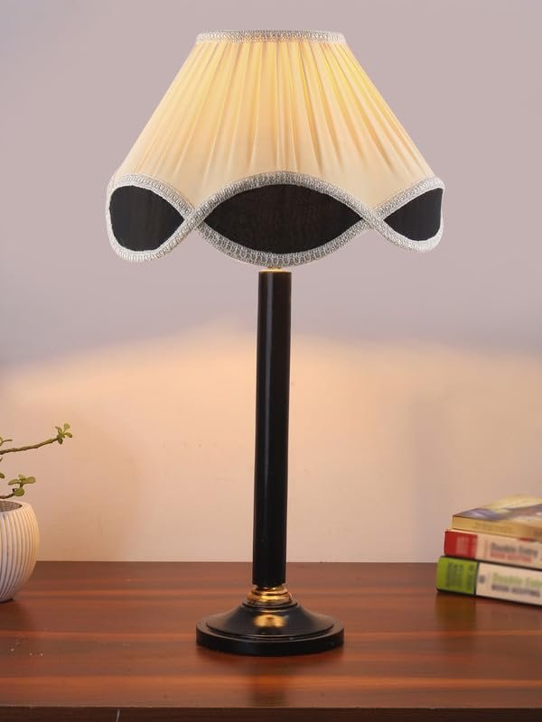 Multicolor Table Lamp | Artistic Mosaic Glass with Sturdy Wood Base | Decorative Ambient Light for Home D�cor | Perfect Blend of Modern & Traditional Style - Model DBH41