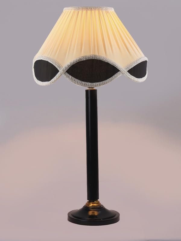 Multicolor Table Lamp | Artistic Mosaic Glass with Sturdy Wood Base | Decorative Ambient Light for Home D�cor | Perfect Blend of Modern & Traditional Style - Model DBH41