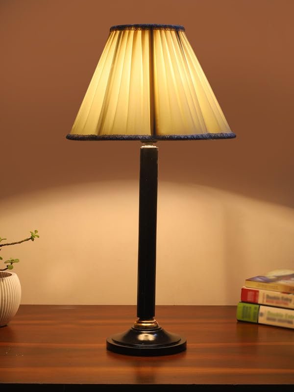 Multicolor Table Lamp | Artistic Mosaic Glass with Sturdy Wood Base | Decorative Ambient Light for Home D�cor | Perfect Blend of Modern & Traditional Style - Model DBH42