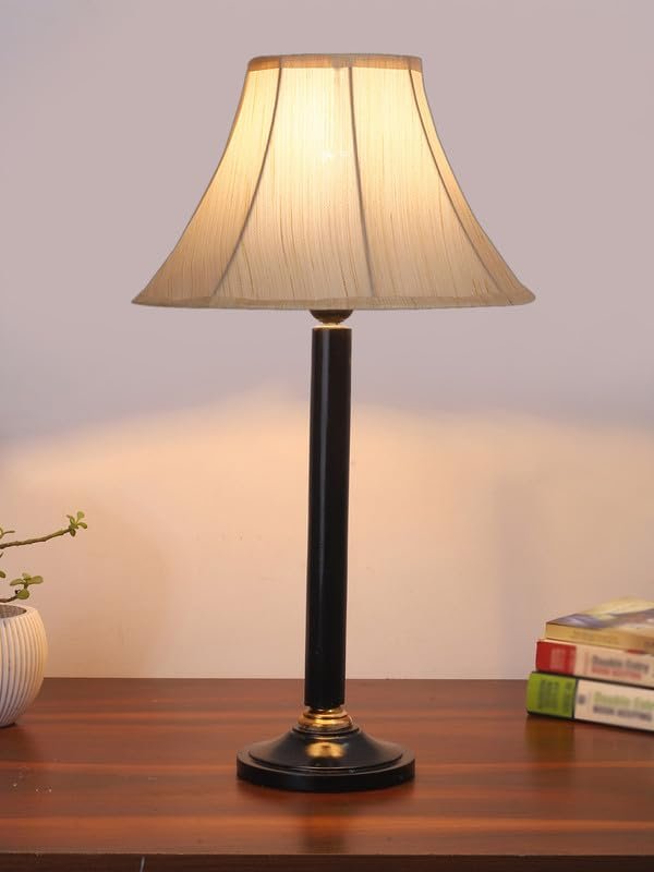 Multicolor Table Lamp | Artistic Mosaic Glass with Sturdy Wood Base | Decorative Ambient Light for Home D�cor | Perfect Blend of Modern & Traditional Style - Model DBH43