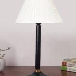 Multicolor Table Lamp | Artistic Mosaic Glass with Sturdy Wood Base | Decorative Ambient Light for Home D�cor | Perfect Blend of Modern & Traditional Style – Model DBH45