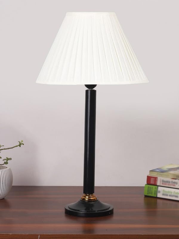 Multicolor Table Lamp | Artistic Mosaic Glass with Sturdy Wood Base | Decorative Ambient Light for Home D�cor | Perfect Blend of Modern & Traditional Style - Model DBH45