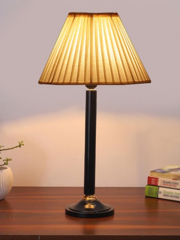 Multicolor Table Lamp | Artistic Mosaic Glass with Sturdy Wood Base | Decorative Ambient Light for Home D�cor | Perfect Blend of Modern & Traditional Style - Model DBH45