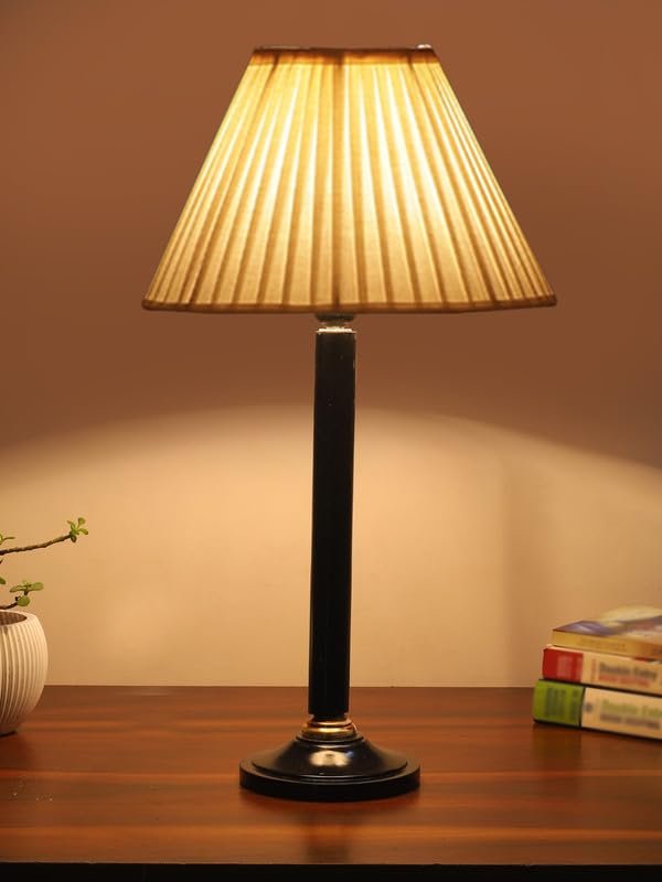 Multicolor Table Lamp | Artistic Mosaic Glass with Sturdy Wood Base | Decorative Ambient Light for Home D�cor | Perfect Blend of Modern & Traditional Style - Model DBH45