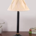 Multicolor Table Lamp | Artistic Mosaic Glass with Sturdy Wood Base | Decorative Ambient Light for Home D�cor | Perfect Blend of Modern & Traditional Style – Model DBH47