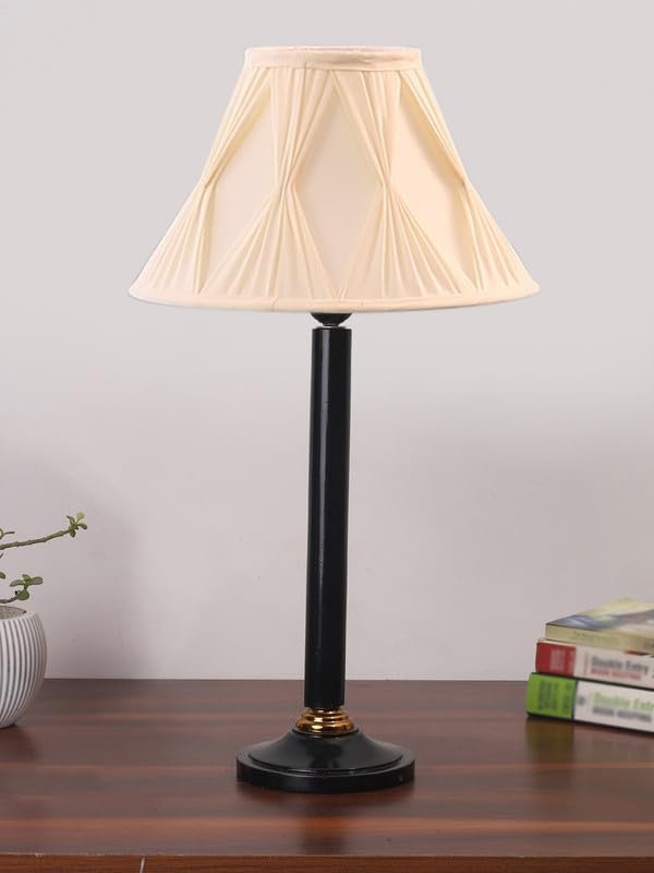 Multicolor Table Lamp | Artistic Mosaic Glass with Sturdy Wood Base | Decorative Ambient Light for Home D�cor | Perfect Blend of Modern & Traditional Style - Model DBH47