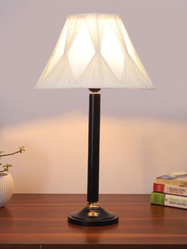 Multicolor Table Lamp | Artistic Mosaic Glass with Sturdy Wood Base | Decorative Ambient Light for Home D�cor | Perfect Blend of Modern & Traditional Style - Model DBH47
