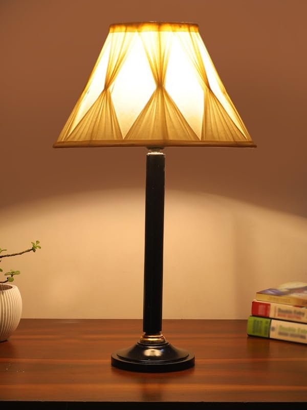 Multicolor Table Lamp | Artistic Mosaic Glass with Sturdy Wood Base | Decorative Ambient Light for Home D�cor | Perfect Blend of Modern & Traditional Style - Model DBH47